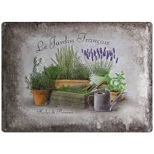 Nostalgic Art 20384 Home Und Country Jardin Francais Blechschild 30 X 40 Cm Dekoideen Online Finden En 2020 Jardin Francais Jardins Herbe