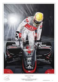 Lewis Hamilton Singapore Gp Night Race 2009 Mclaren Mercedes Etsy Lewis Hamilton Motorsport Art Hamilton