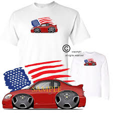 Chevrolet Chevy Monte Carlo Ss Red Usa Flag Koolart Car Art Cartoon T Shirt Men Women Unisex Fashion Tshirt Vintage T Shirt Cute T Shirts From