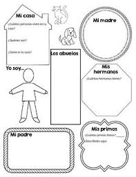 Mi Familia Graphic Organizer Graphic Organizers Spanish Lessons For Kids Teaching Spanish