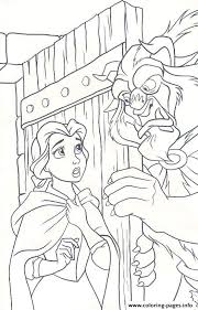 Beauty and the beast coloring pages and printable activities disney's beauty and the beast: Beast Let Belle Come In Disney Princess E87b Coloring Pages Printable