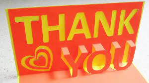Whatever you do, have fun with it. Thank You Pop Up Card Learn How To Make A Thank You Card With Popup From A Template Papercrafts Pop Up Cards Diy Pop Up Book Thank U Cards