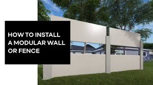 10% coupon applied at checkout. How To Install A Modular Wall Or Fence Cad Demo Modularwalls Youtube