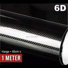 Harga skotlet karbon per meter. Carbon Stiker 6d Glossy Black Lebar 45cm Panjang 1 Meter Shopee Indonesia