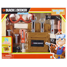 All of the black & decker garden tools feature tempered steel heads and sturdy fiberglass handles. Black Decker Junior 14 Piece Toy Tool Belt Set It S Time To Get Building By Jakk Pacific Walmart Com Walmart Com