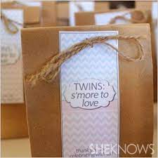 Chevron Chic Twin Baby Shower Baby Shower Gifts For Guests Baby Girl Shower Gifts Diy Baby Shower Gifts