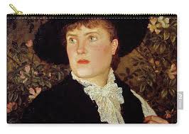 Portrait Of Madame Walter Crane Nee Mary Frances, 1882 (oil On Canvas) Zip  Pouch