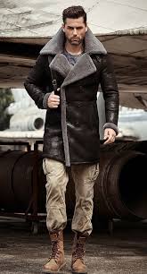 Mens Black Shearling Jacket B3 Flight Jacket Sheepskin Aviator Long Mens Winter Coats Fur Bomber Leather Jacket Trench Coat Aliexpress Mobile Mens Shearling Jacket Jackets Men Fashion Leather Jacket