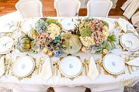 How to properly set a table for thanksgiving. Elegant Heirloom Thanksgiving Table Scape Randi Garrett Design