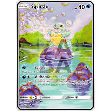 Squirtle in the team up pokémon trading card game set. Squirtle Base Set 63 102 Extended Art Custom Pokemon Card Zabatv