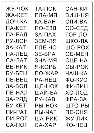 слова учимся читать по слогам для детей 5 6 лет распечатать 5 Bukv 2 Sloga Uchimsya Chitat Uroki Pisma Obuchenie Chteniyu Pismu