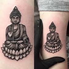 Small Buddha Tattoo By Tess At Divine Ink Tattoo Buddha Tattoos Buddha Tattoo Buddhist Tattoo