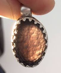 Custom Sterling Silver Cintamani Stone Pendant For Necklace Etsy Stone Pendants Sterling Silver Silver