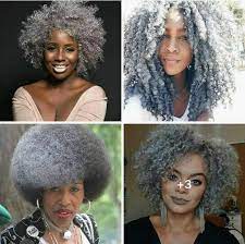 We African Nations On Instagram Learn To Embrace And Rock Your Grey Hair Weafricannations Blackqueens Grayha Natural Hair Styles Silver Hair Hair Styles