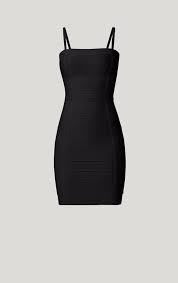 Icon Bandage Dress Black Herveleger Com