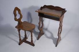Vintage table and drawer seat telephone chair. A Vintage Telephone Table And Chair Together With A Canterb
