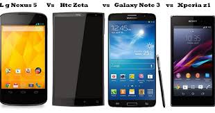 Lg Nexus 5 vs galaxy Note 3 vs Htc Zeta ...