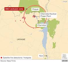 Getty/cia factbook 1996) chernobyl map: Chernobyl Fire Under Control Ukraine Officials Say Bbc News