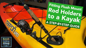 Товар 9 plastic flush mount fishing rod holder cap gasket kayak boat ca new. How To Fit Flush Mount Fishing Rod Holders Onto A Kayak A Step By Step Guide Youtube