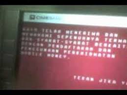 Trx continue frm prev page. Cimb Brunei Atm