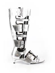 Details About Nwt Opening Ceremony Women Silver Sandals Us 10