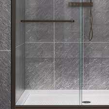 Buy sliding shower doors and get the best deals at the lowest prices on ebay! Clear Glass In Oil Rubbed Bronze H Semi Frameless Sliding Shower Door Dreamline Infinity Z 50 54 In W X 72 In Shdr 0954720 06 Tools Home Improvement Bathroom Fixtures Fcteutonia05 De