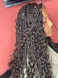 Bohemian Box Braids Bohemian Braids Hairstyles Box Braids Medium Jumbo Box Bohemian Braided Hair Bohemian Braids Braids For Short Hair