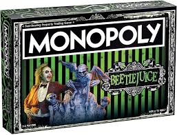 Though he is the title character he only appears in the film for a total of 17.5 minutes. Amazon Com Monopoly Beetlejuice Board Game Based On The 80 S Fantasy Film Beetlejuice Officially Licensed Beetlejuice Merchandise Themed Classic Monopoly Game Toys Games