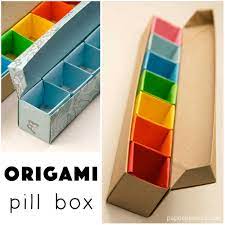 10pcs pill box 7days diy metal pill organizer product parameters material metal color customized color capacity customized logo according to your requirements terms of payment tt,western union etc. Origami Pill Box Organizer Video Tutorial Paper Kawaii