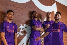 The kit has been crafted by nike and is the brand's first ever design for the premier league champions. New Liverpool Away Kit 18 19 Lfc Purple Shirt Revealed By New Balance London Evening Standard Evening Standard