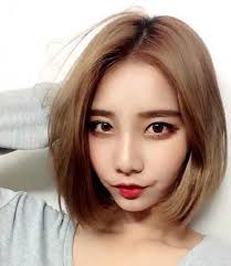 Korean short hair for round face 2020. Korean Short Haircuts For Round Faces 15