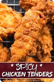 Spicy Chicken Tenders Chicken Recipes Recipes Spicy Chicken Tenders