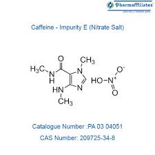 Cas No 209725 34 8 Product Name Caffeine Impurity E Nitrate Salt Pharmaffiliates Quotations Impurities Caffeine