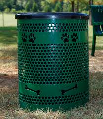 We can also supply additional dog waste bags to ensure that your dog waste bag dispenser is never running empty. Dog Park Equipment Tidy Up Trash Receptacle Dog Themed