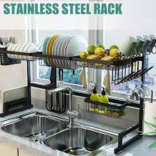 Maybe you would like to learn more about one of these? Stainless Steel Over Sink Dish Drying Rack Bowl Dish Stand Kitchen Organizer Holder Cup Knife Napkin Holder Space Saving Walmart Com In 2021 Kitchen Counter Storage Dish Rack Drying Small Apartment Kitchen