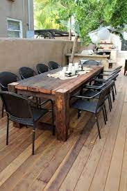 30 Splendid Diy Projects Outdoors Furniture Design Ideas Coodecor Outdoor Patio Table Diy Outdoor Furniture Farmhouse Dining