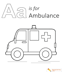 We have over 3,000 coloring pages available for you to view and print for free. A Is For Ambulance Coloring Page 01 Free A Is For Ambulance Coloring Page