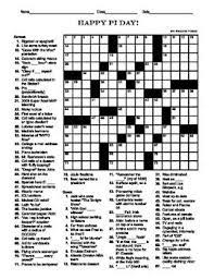 2020 pi day puzzle hunt. Pi Day Crossword 15 X 15 Pi Day Math Night Middle School Math Classroom