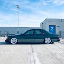 How Low Can You Go Mercedes Benz W124 Stanced Mercedes W124 Mercedes Benz Cars Mercedes Benz
