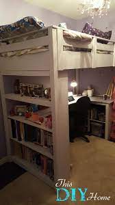 You can use the space under the bed for storage, a workspace or seating. Loft Bed With Desk Bookcase Ana White