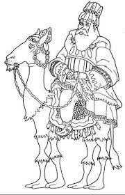 Reyes Magos Para Colorear Con Sus Animales