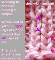 This is a video on how to weave in ends on kniting. Weaving In Ends And Yarn Tails