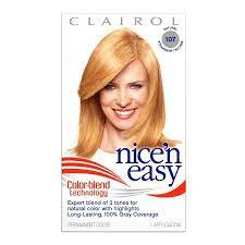 Amazon Com Clairol Nice N Easy Permanent Hair Color Strawberry Blonde 107 Kit Beauty Nice N Easy Hair Color Hair Color Colored Hair Tips
