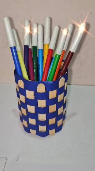 मिनटों में बनाये ऐसा DIY पेन स्टैंड इस जुगाड़ से😊#reels
