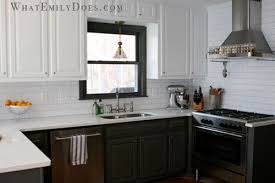 Notice how only the lower cabinets are red and the uppers are light gray. Pretty Kitchen Though Small Reader Redesigns Young House Love Kitchen Inspirations Kitchen Remodel Home Kitchens