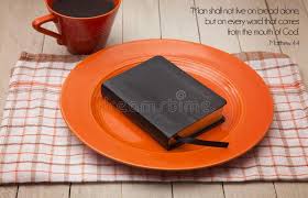What does it mean that man shall not live by bread alone (deuteronomy 8:3)?. Man Shall Not Live On Bread Alone Stock Image Image Of Edible Christian 120521413