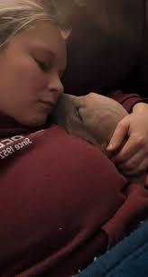 No personal space. & then you have Mayhem giving his momma kisses. He's  such a mommas boy! 🥺❤️