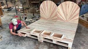 Maybe you would like to learn more about one of these? Diy Amazing How To Build A King Size Pallet Bed Extremely Simple And Beautiful Woodworking Youtube