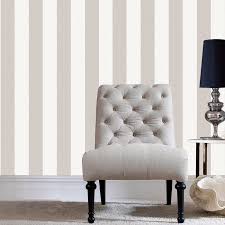 Calico Stripe Natural Striped Wallpaper Striped Wallpaper White Grey Striped Wallpaper