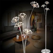 Clear Crystal Floor Lamp G4 Led Dandelion Floor Light For Bedroom Living Room Unbranded Modern Floor Lamps Living Room Crystal Floor Lamp Floor Lamp Bedroom